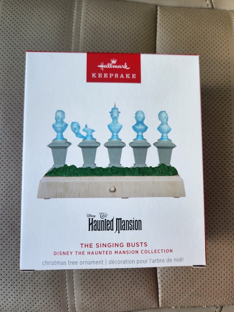 Hallmark Keepsake Disney Haunted Mansion Singing Busts Ornament with Light and Sound Effects