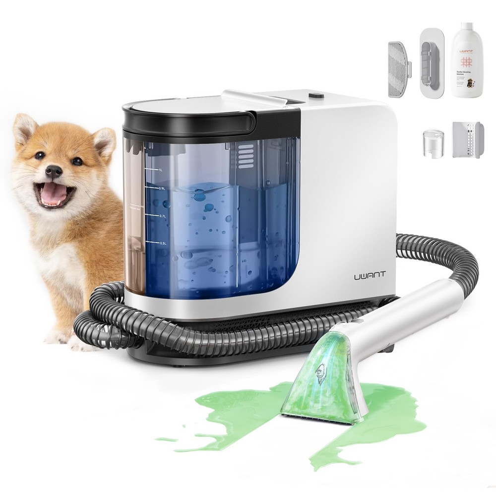 18Kpa Portable Carpet Cleaner with Powerful Suction for Upholstery and Spots