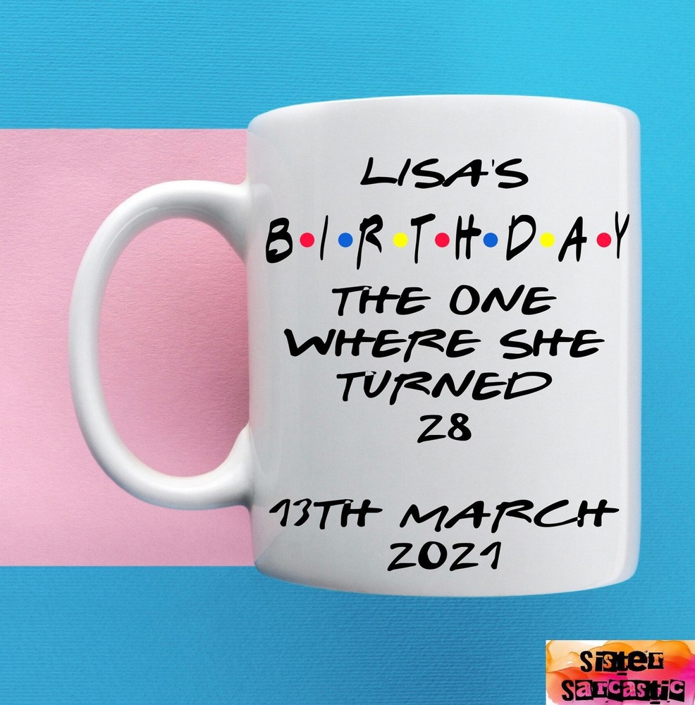 Friends Theme Mug Personalised Customised Lockdown Birthday Wedding Christmas