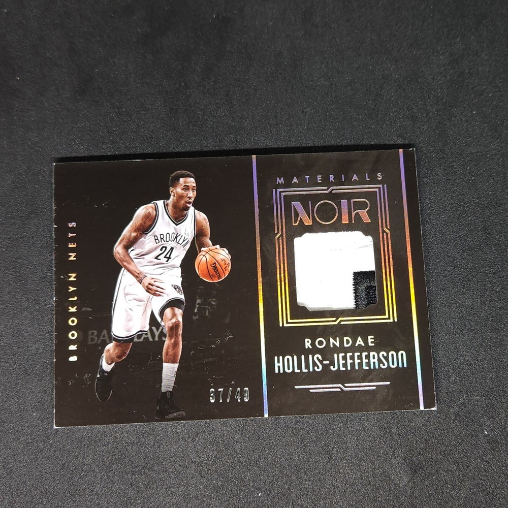 2016-17 Panini Noir Rondae Hollis-Jefferson 37/49 Brooklyn Nets Memorabilia Card