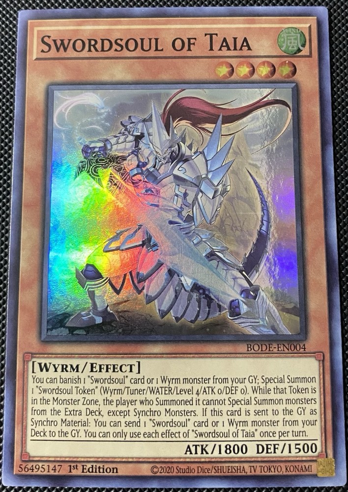 Swordsoul of Taia BODE-EN004 1st Ed Burst of Destiny TCG Card
