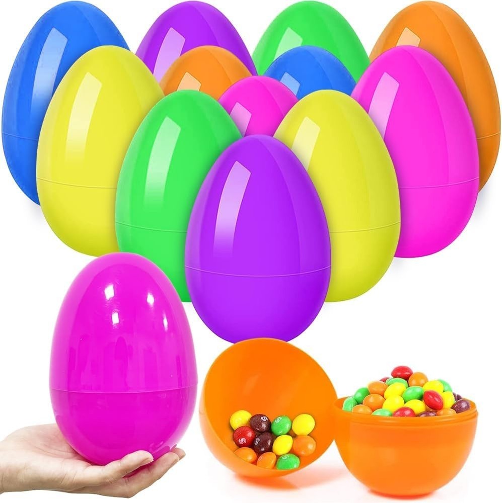 12Pcs Jumbo Easter Eggs, 6