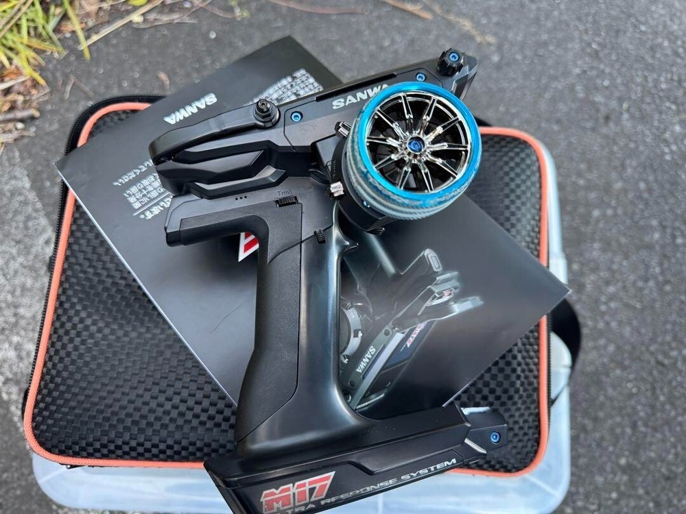 SANWA M17 RC Radio Control Remote Controller Receiver RX-491 Bag Set