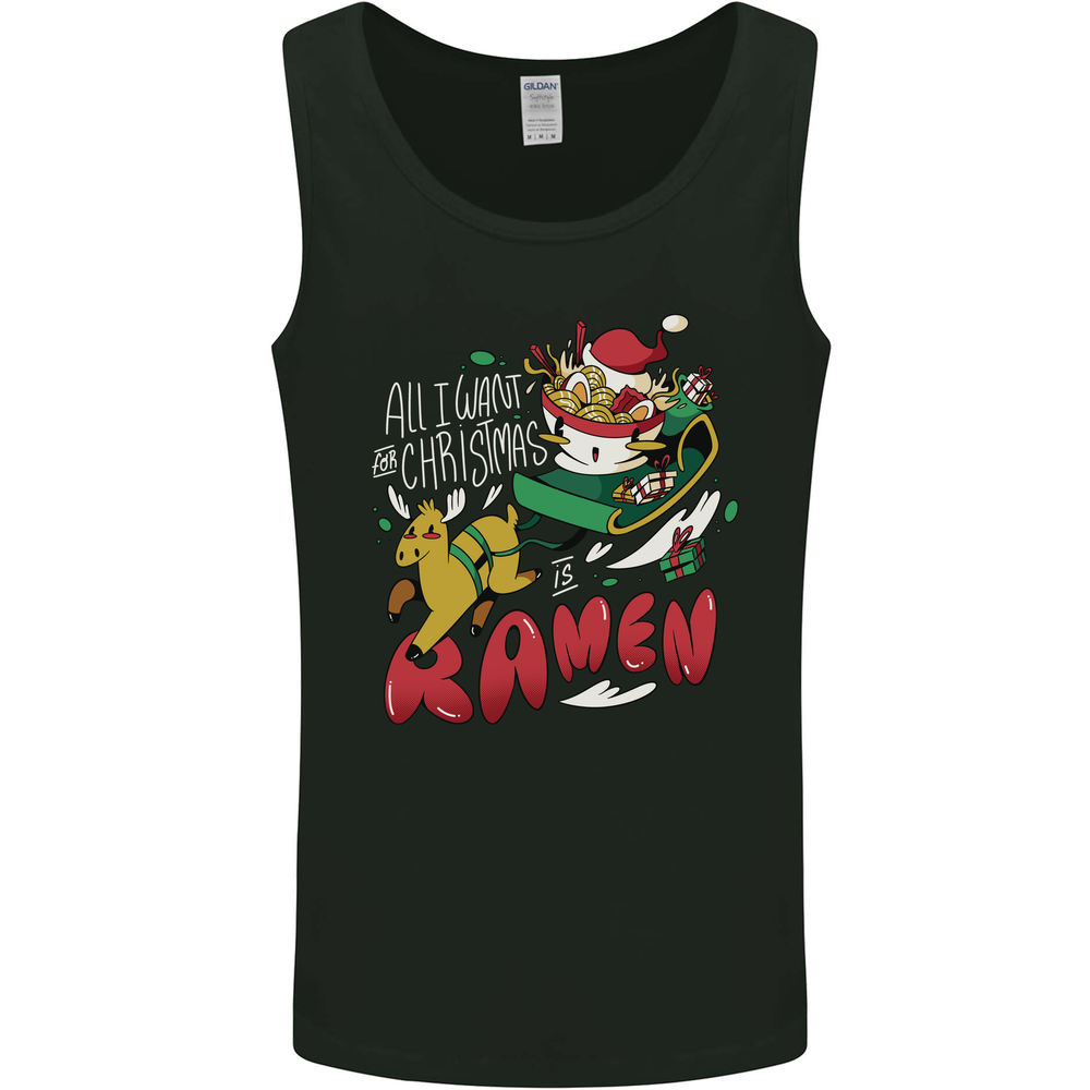 Christmas Ramen Funny Xmas Food Mens Vest Tank Top
