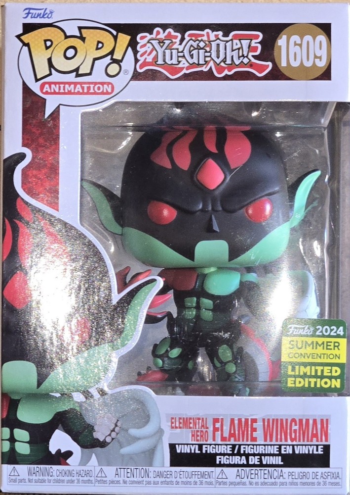 Funko Pop Vinyl Yu-Gi-Oh Elemental Hero Flame Wingman 2024 Summer Con Exclusive