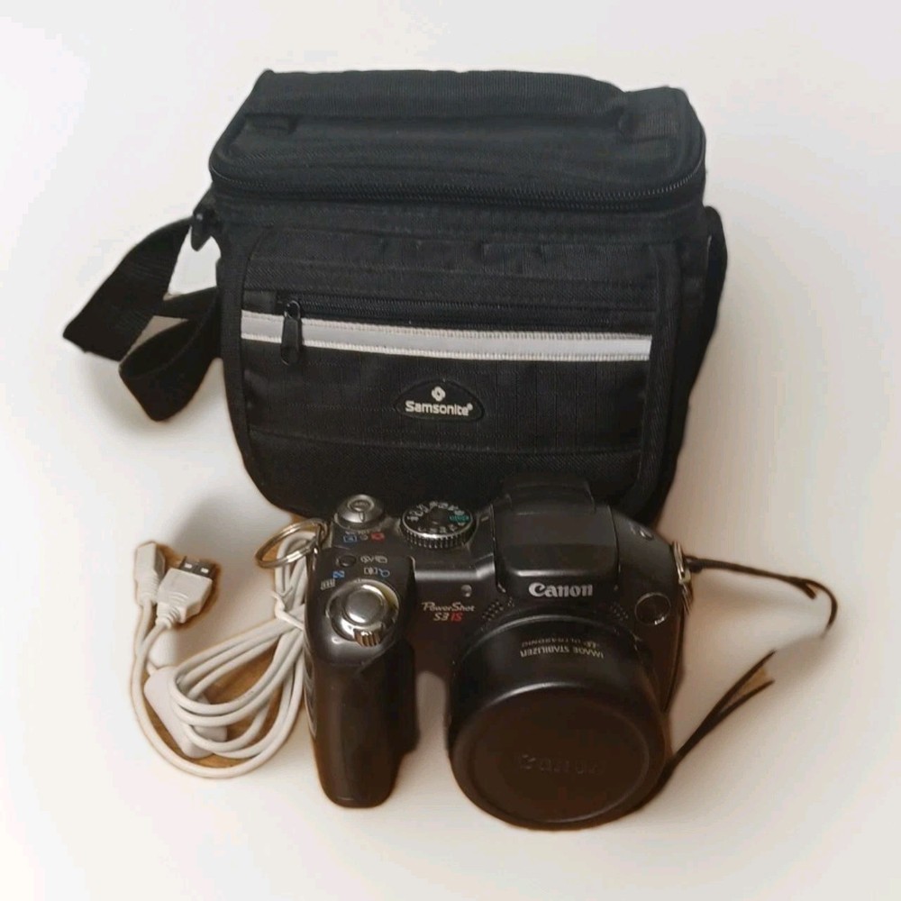 Canon PowerShot S3 IS 6.0 Megapixel 12XOptical Zoom Digital Camera Tested Works