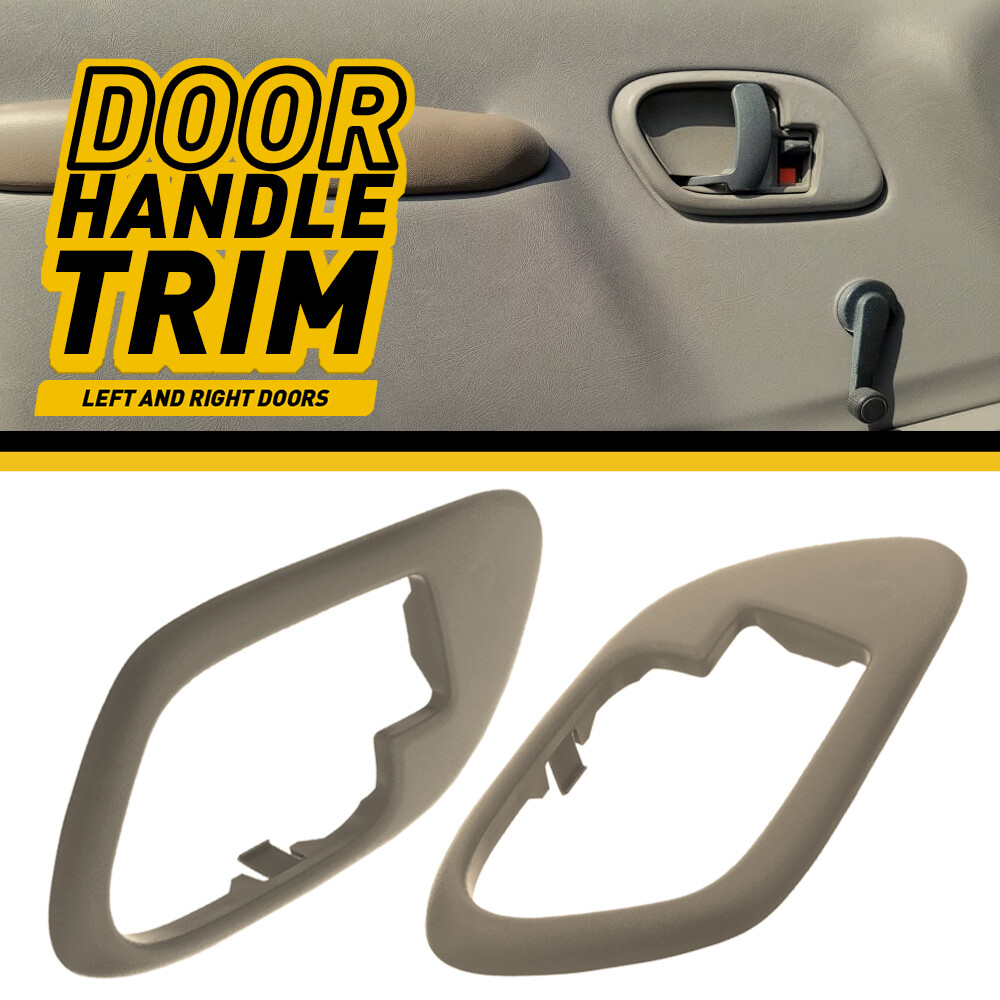 Chevy GMC Truck Tan Interior Door Handle Trim Bezels 1 Pair Set New