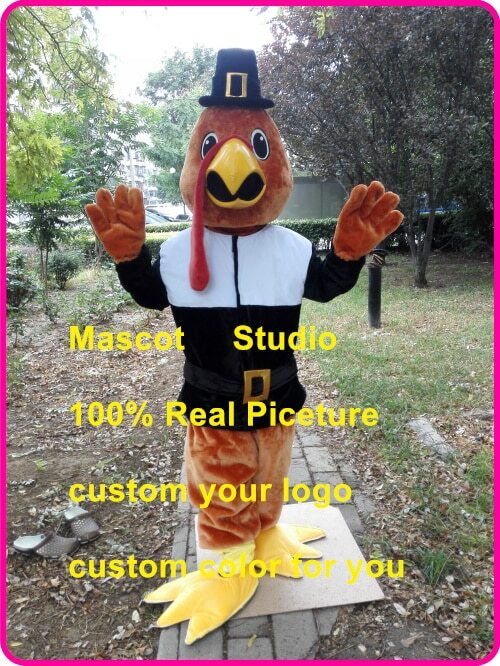 Turkey Mascot Costume Suit Cosplay Party Game Dress Outfit Halloween Adult