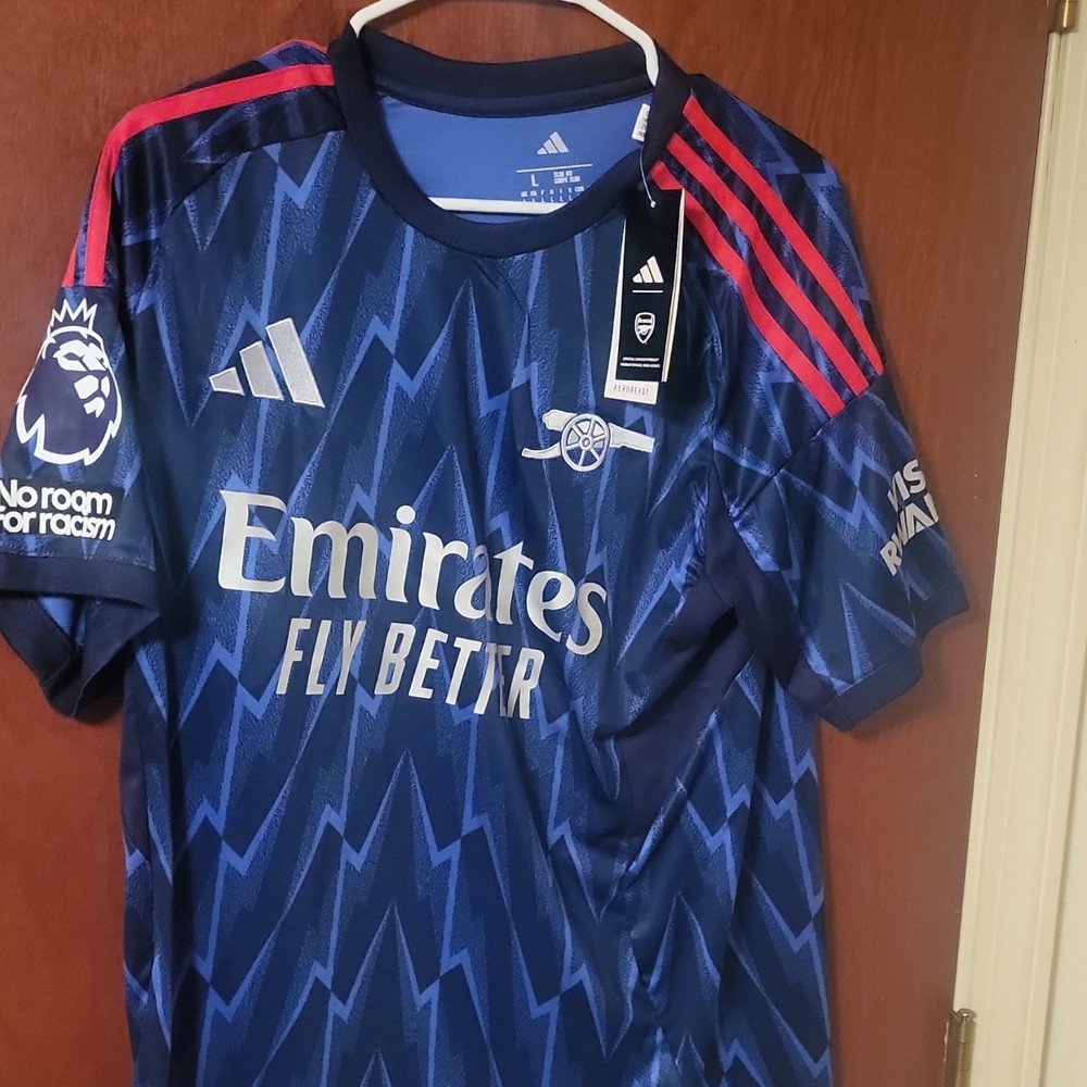 adidas Arsenal ABY 10 Blue Soccer Jersey Premier League Size L