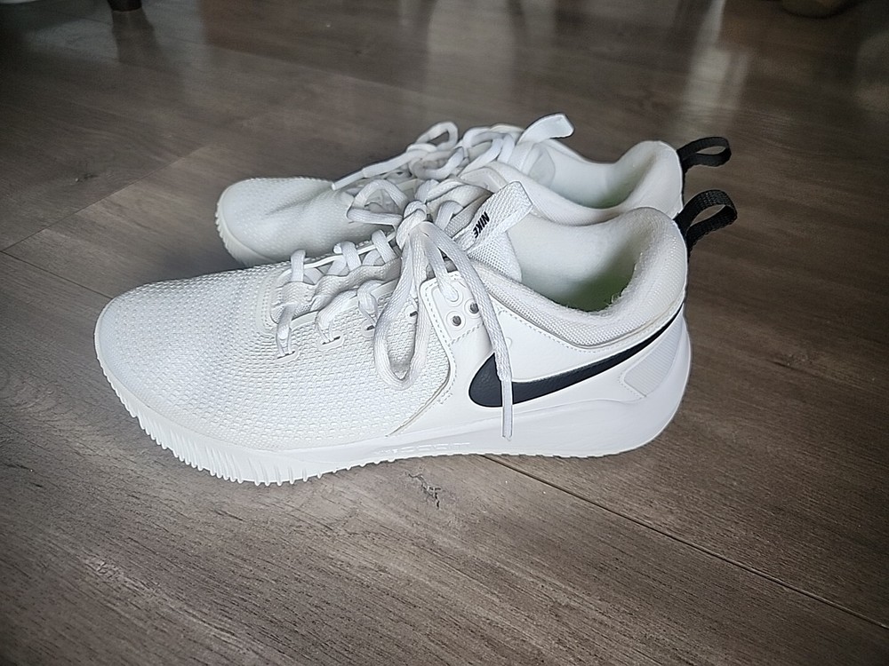 Nike Air Zoom White Hyperace 2 AA0286-100 Volleyball Shoes Womens Size 9 Black
