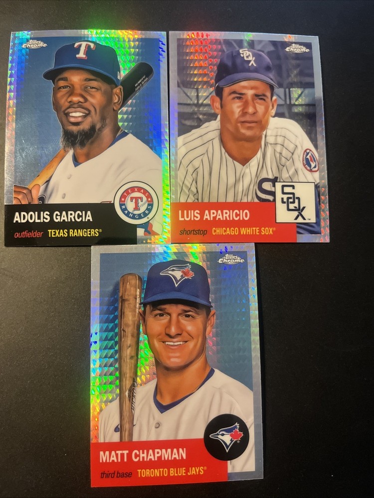 Topps Chrome Platinum Anniversary 2022 #54,#323, #301 Prism Refractor 3 Card Lot