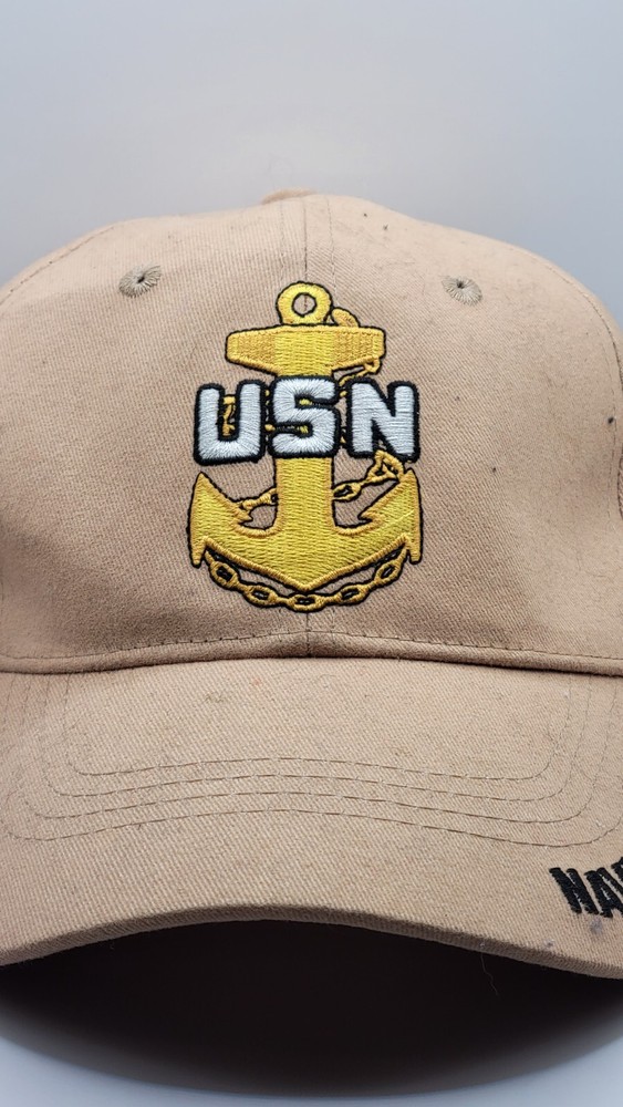 United States Navy Tan Strapback Hat