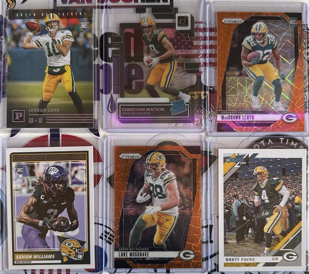 Green Bay Packers & Jordan Love Rookie Lot(12 cards)