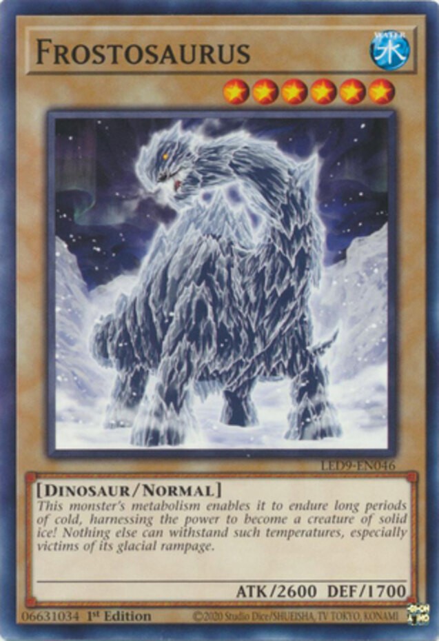 Frostosaurus LED9-EN046 Common 1st Edition Near Mint Yugioh Card