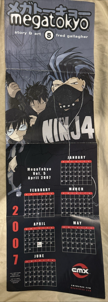 2007 Fred Art Studios Megatokyo By Fred Gallagher Calendar Volume 5￼
