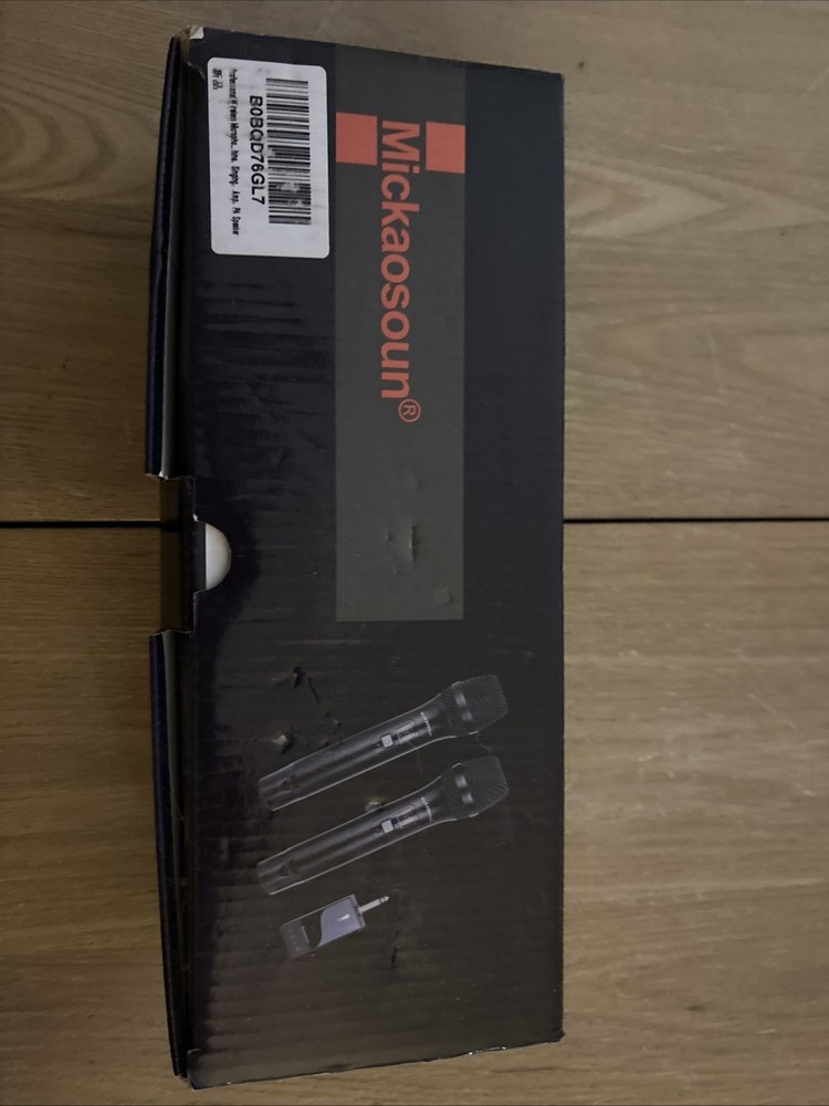 Mickaosoun Wireless Microphones 2 Pack Cordless