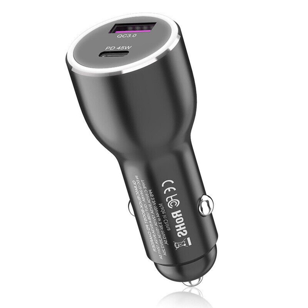 45W Fast USB-C Car Charger for Samsung Galaxy S22 Ultra S20 25W Compatible