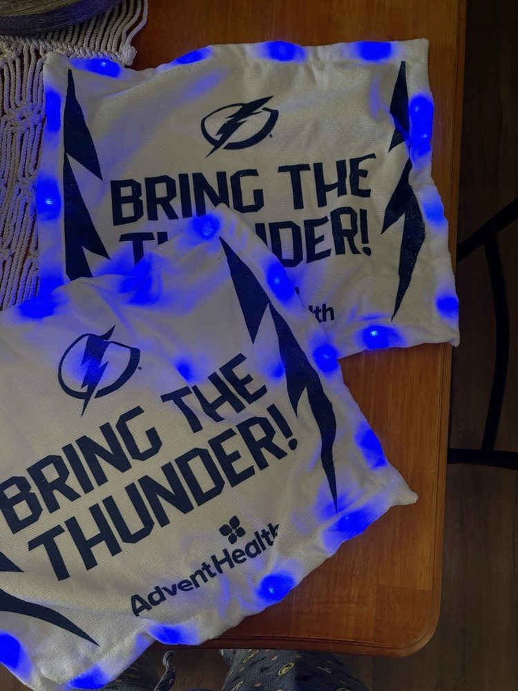 Lot of 2 Tampa Bay Lightning Rally Towels