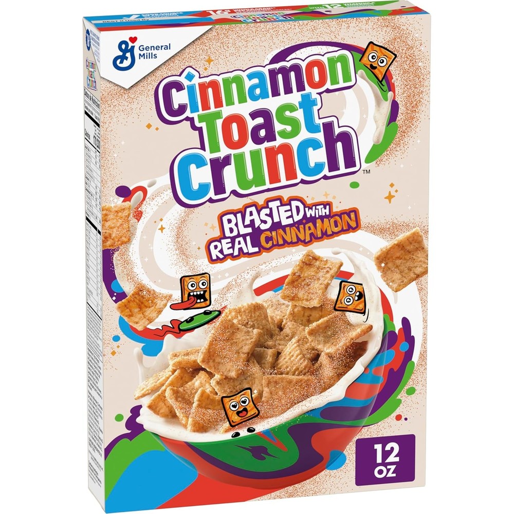Cinnamon Toast Crunch Breakfast Cereal, Crispy Cinnamon Cereal, 12 oz