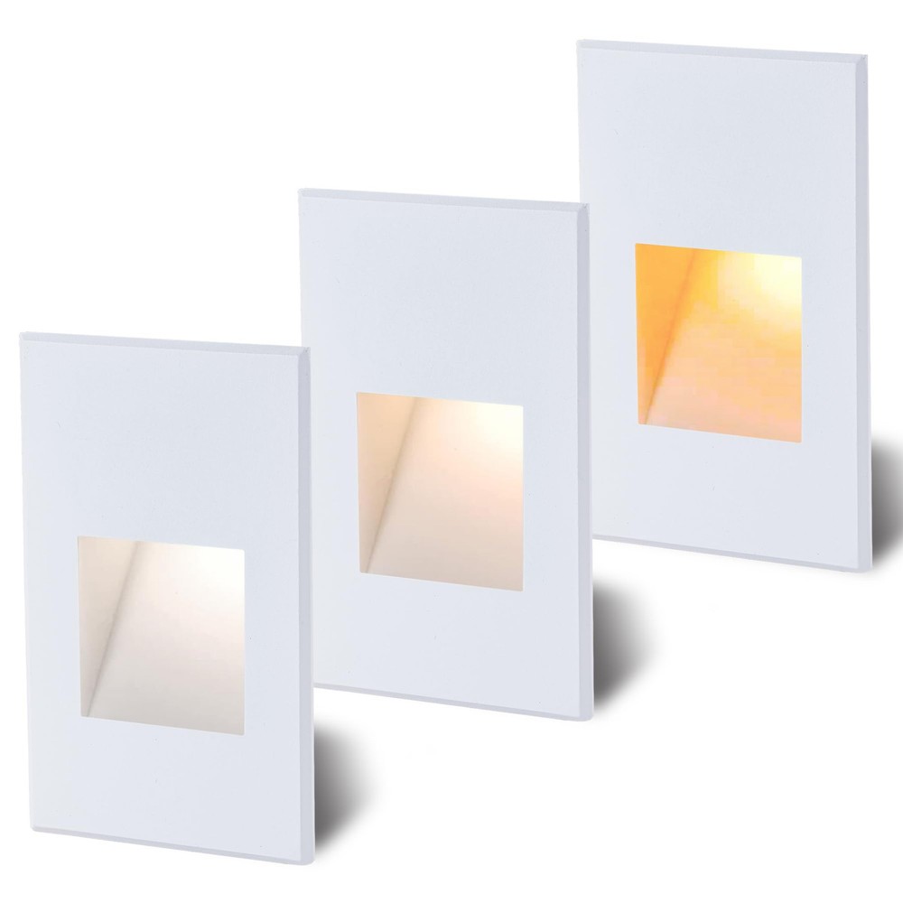 12V 4W LED Step Lights Indoor Outdoor Stair Lighting 3000K 4000K 5000K 3 Color Options