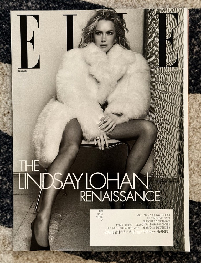 ELLE Magazine || Summer 2025 *Lindsay Lohan  Cover* The Renaissance - NEW