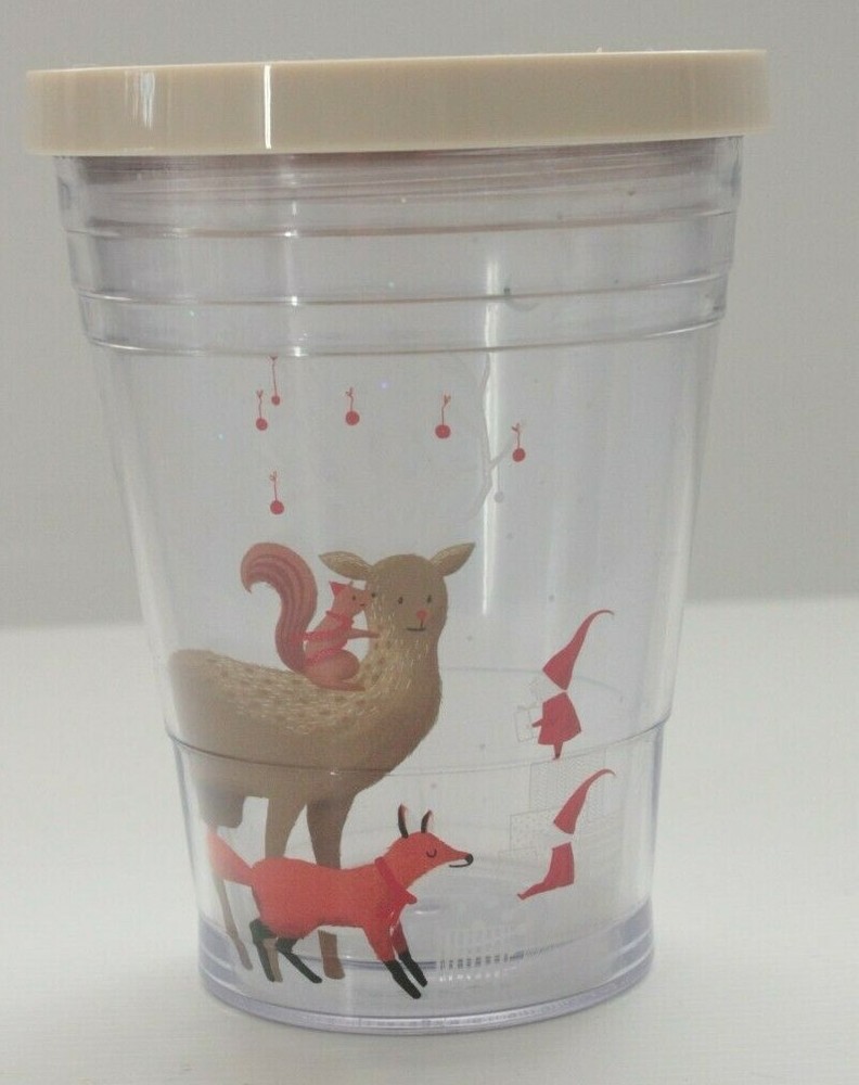 Starbucks Tumbler Cold Drink Cup Christmas Theme Collectable BPA free 355ml