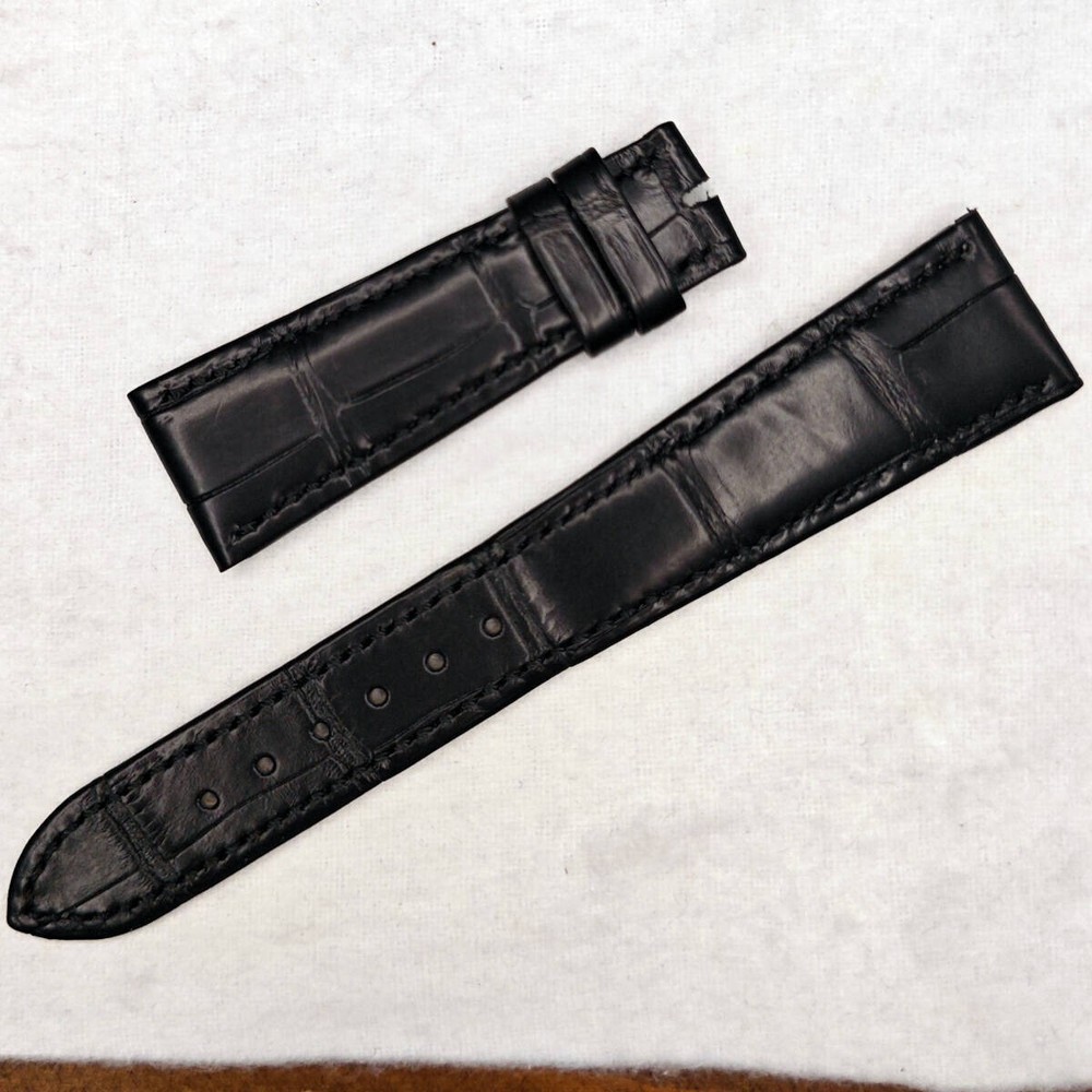 Patek Philippe Original Black Leather Strap for Watch Model d1141328539HA Pre-Owned