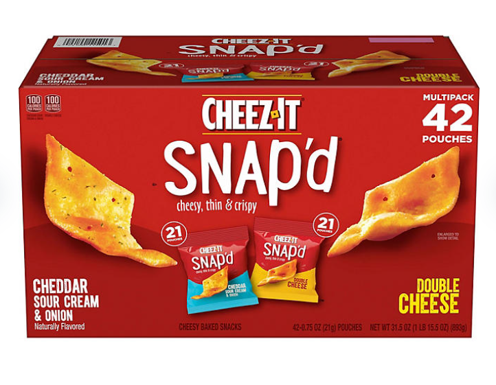 Cheez-It Snapd Variety Pack 42 Count 0.75 oz Bags