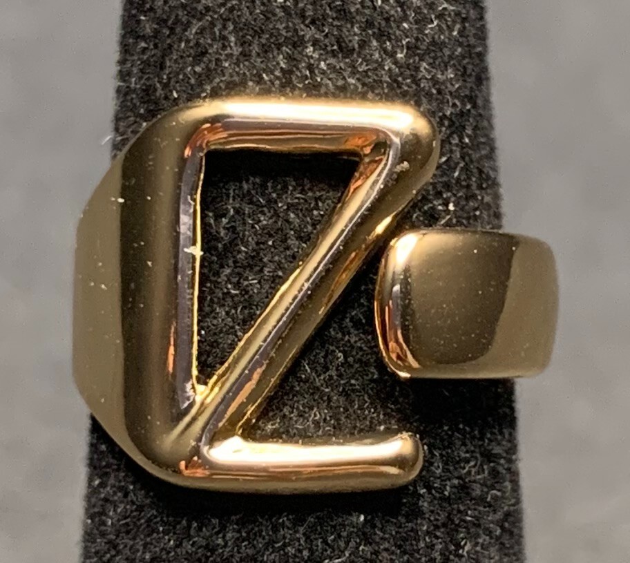 Vintage Antique Gold Tone Ring - Size 3