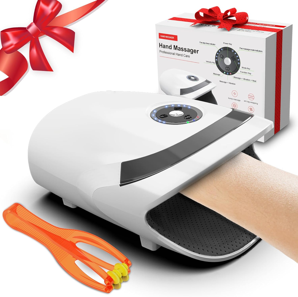 Mothers Day Gifts: Cordless Electric Hand Massager with Compression & Heating-image