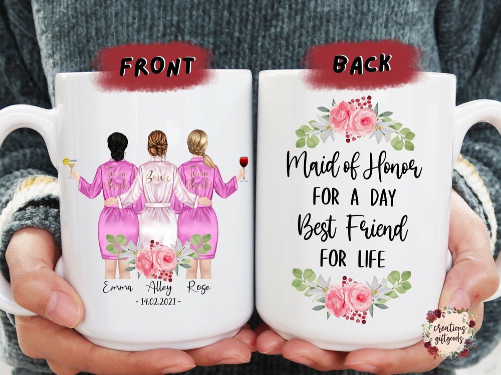Personalized Mug Bridesmaid Bridesmaid Proposal Wedding Favors For Guests In