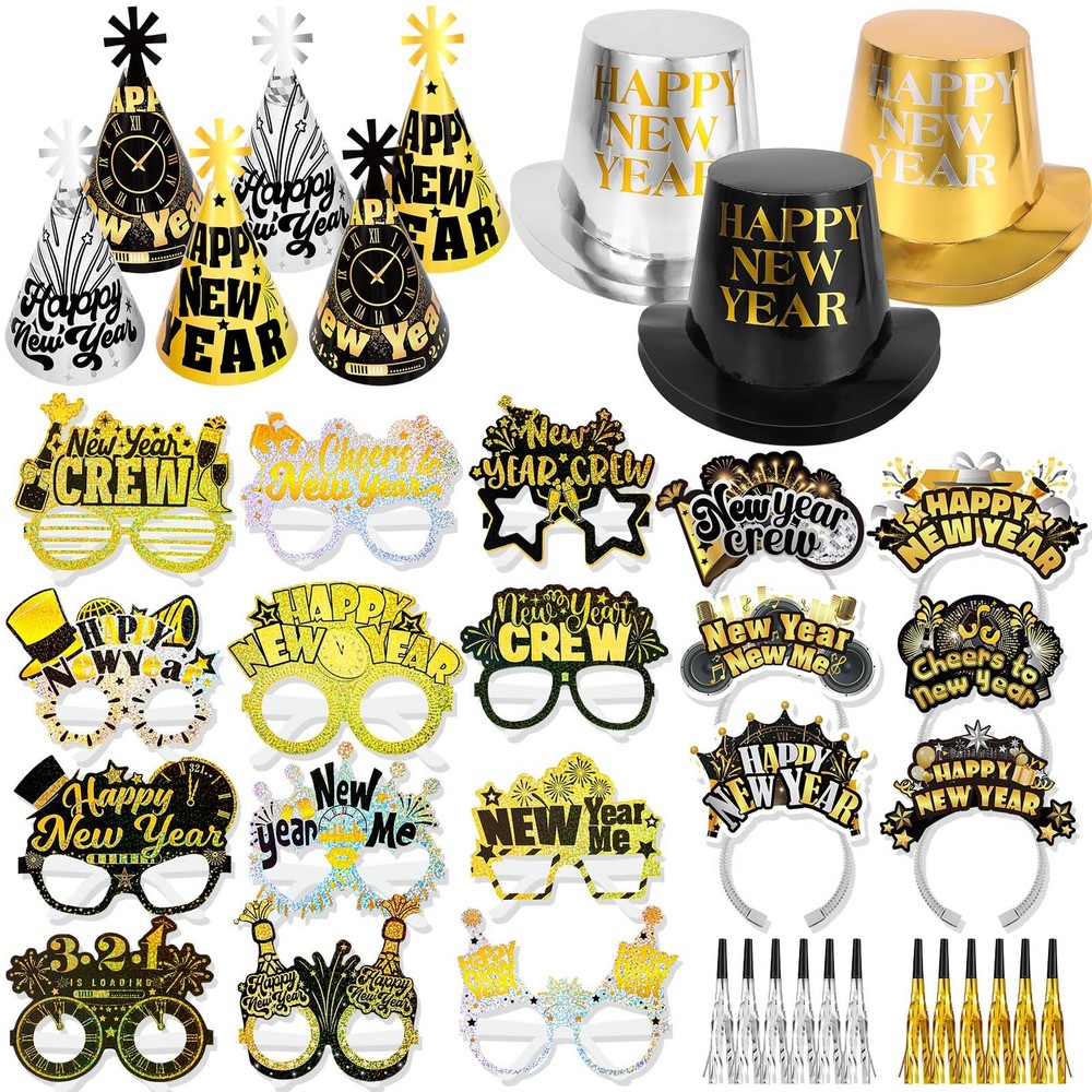 2026 New Year’s Eve Party Supplies, for 18 Guest, 2026 Happy New Year Party D...