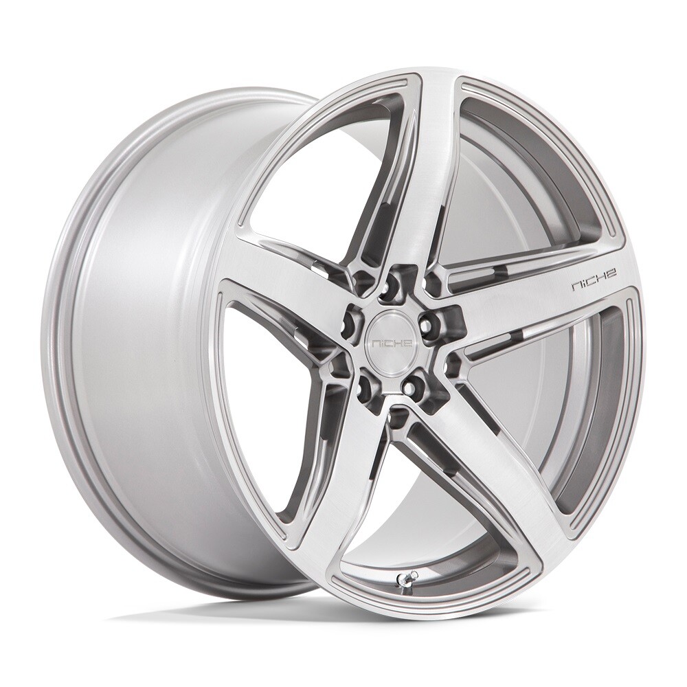 18x8 +40 Niche M270 Teramo 5x4.5 Anthracite Brushed Face Tint Wheels (Set of 4)