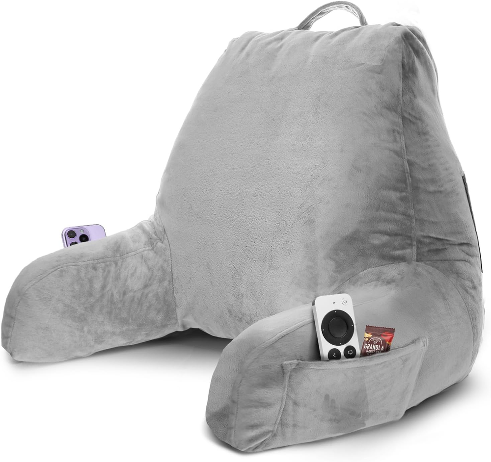 Shredded Memory Foam Reading Pillow for Bed & Couch Comfort  