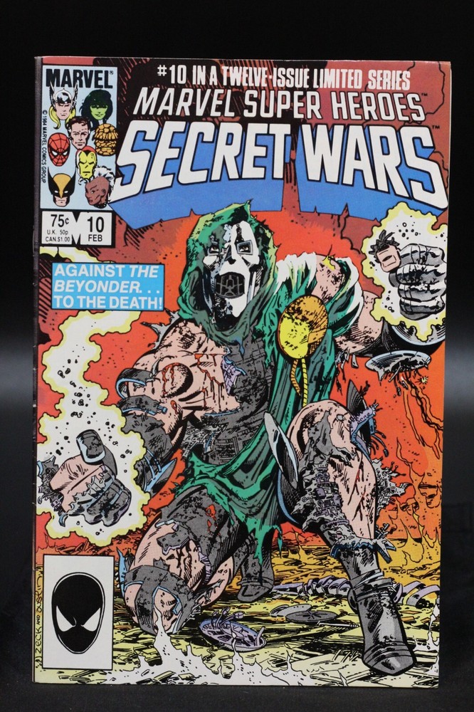 Marvel Super Heroes Secret Wars (1984) #10 Mike Zeck Doctor Doom Cover & Art VF