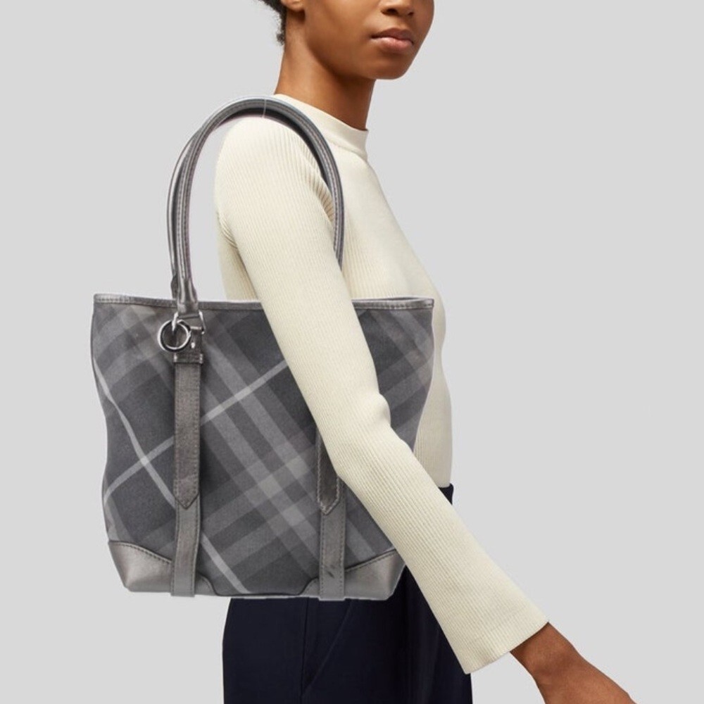 Burberry Authentic Smoked Check Pattern Tote