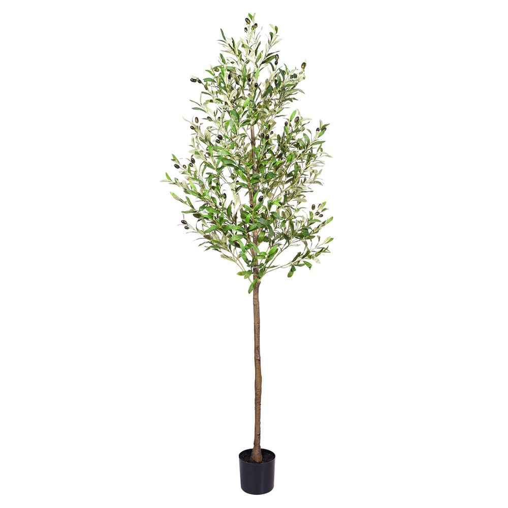 Tall Lifelike Artificial Olive Tree for Natural Home Decor