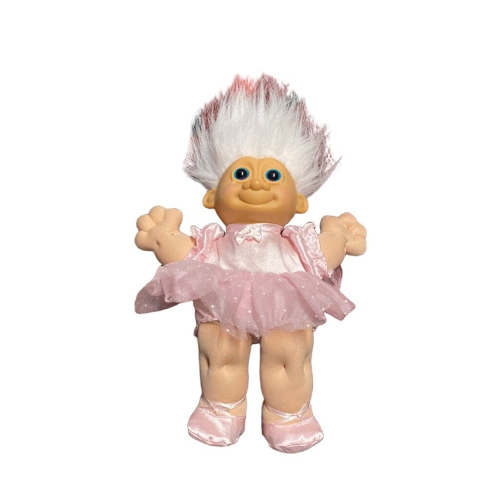Troll Doll Russ Berrie & Co. Ballerina Pink TuTu Plush & Plastic Item 2324