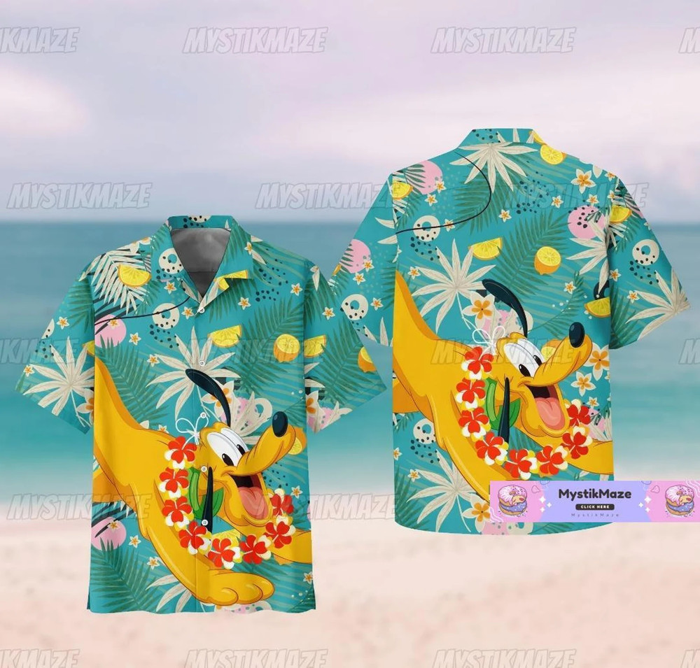 Pluto Dog 3D HAWAII SHIRT US Size All Over Print Father Day Gift Best Price-image