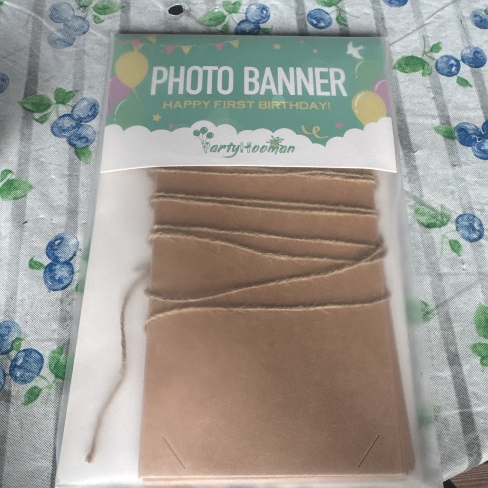 BABIES 1st Birthday Monthly Photo Banner Decorations. REALLY CUTE DECOR!!
