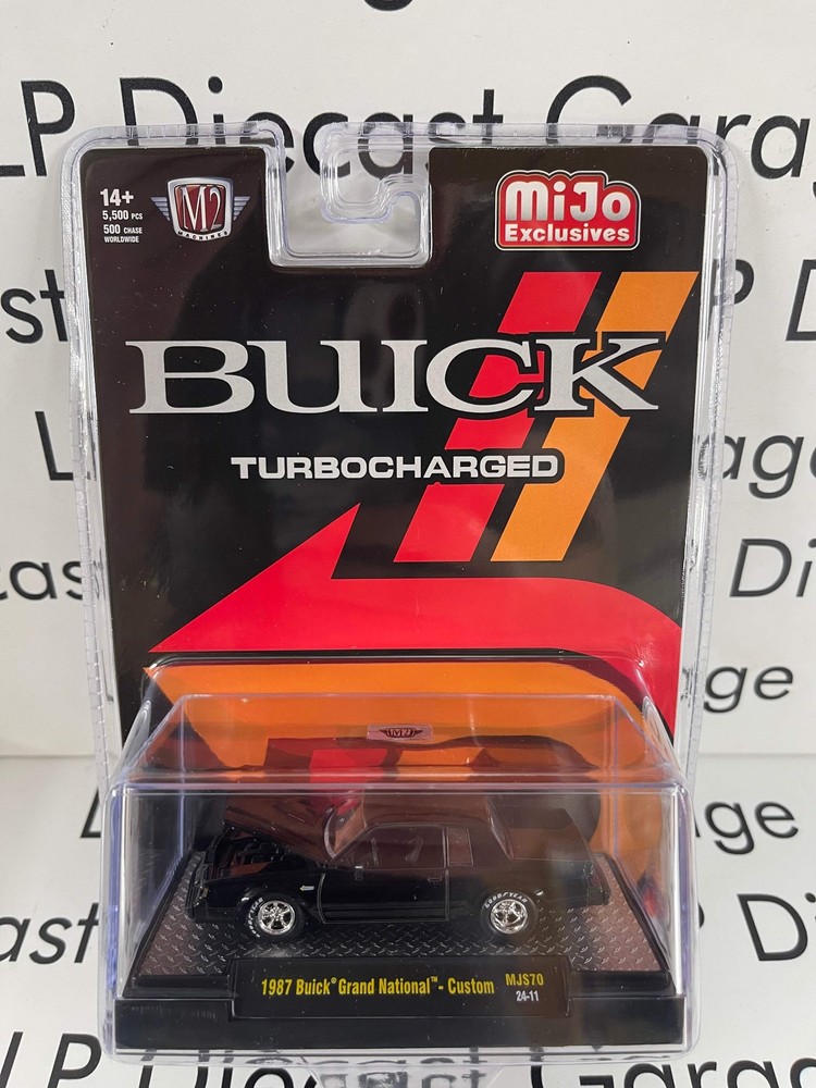 M2 1987 Buick Grand National Custom Black 1:64 Diecast MiJo