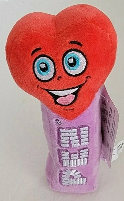 PEZ Plush All Have Tags Brand Teddy And Purple Heart