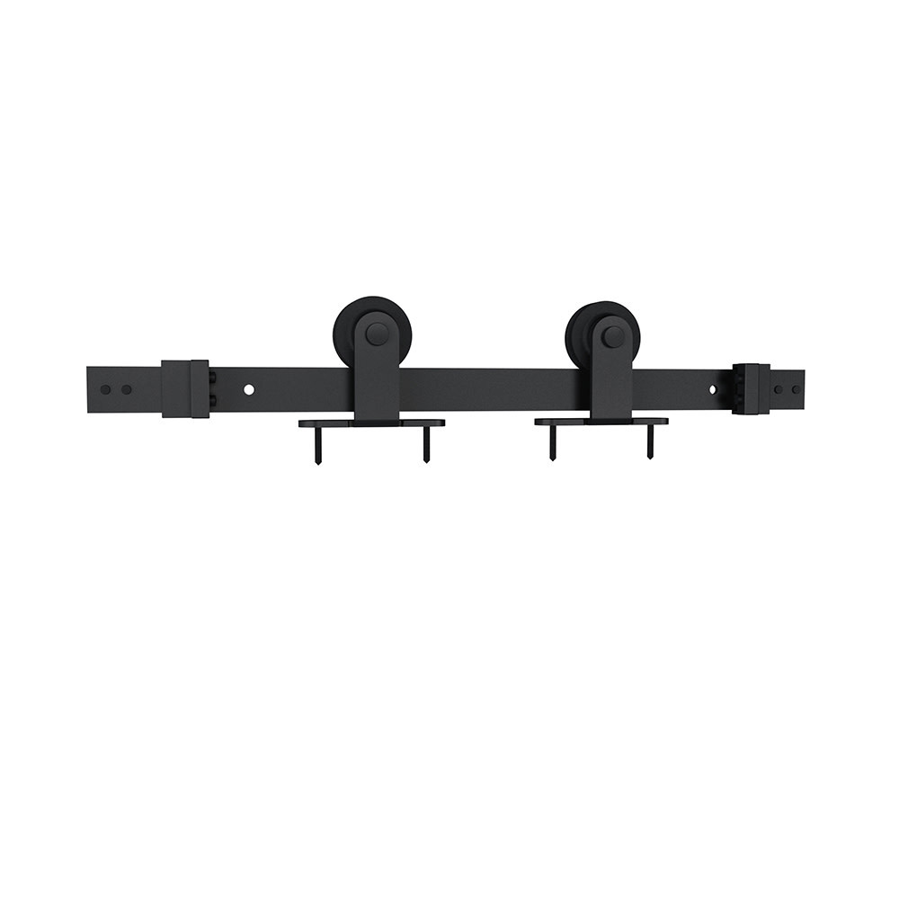 Schlage SD10-6.6 TMNT Top Mount 78 Inch Sliding Barn Door Track - Black