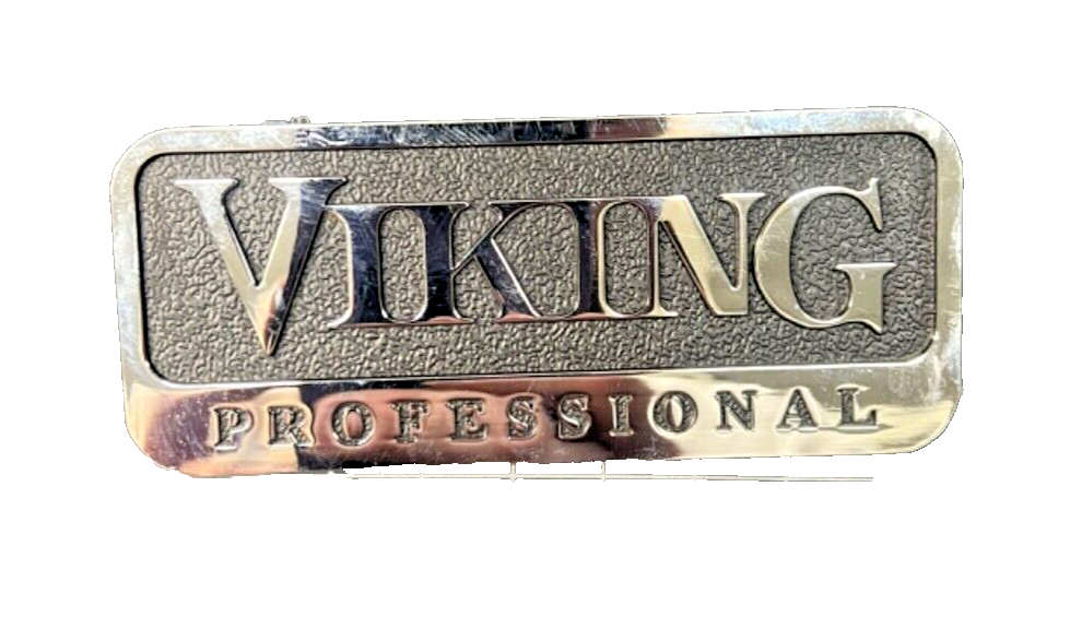 Viking Professional 4.5 x 1.875 Inch Metal Emblem Badge Trim Nameplate  