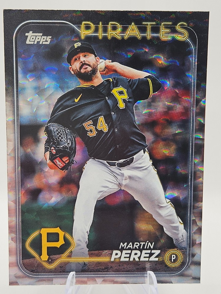 Martin Perez 2024 Topps Update Silver Crackle Foilboard #US75 Pirates