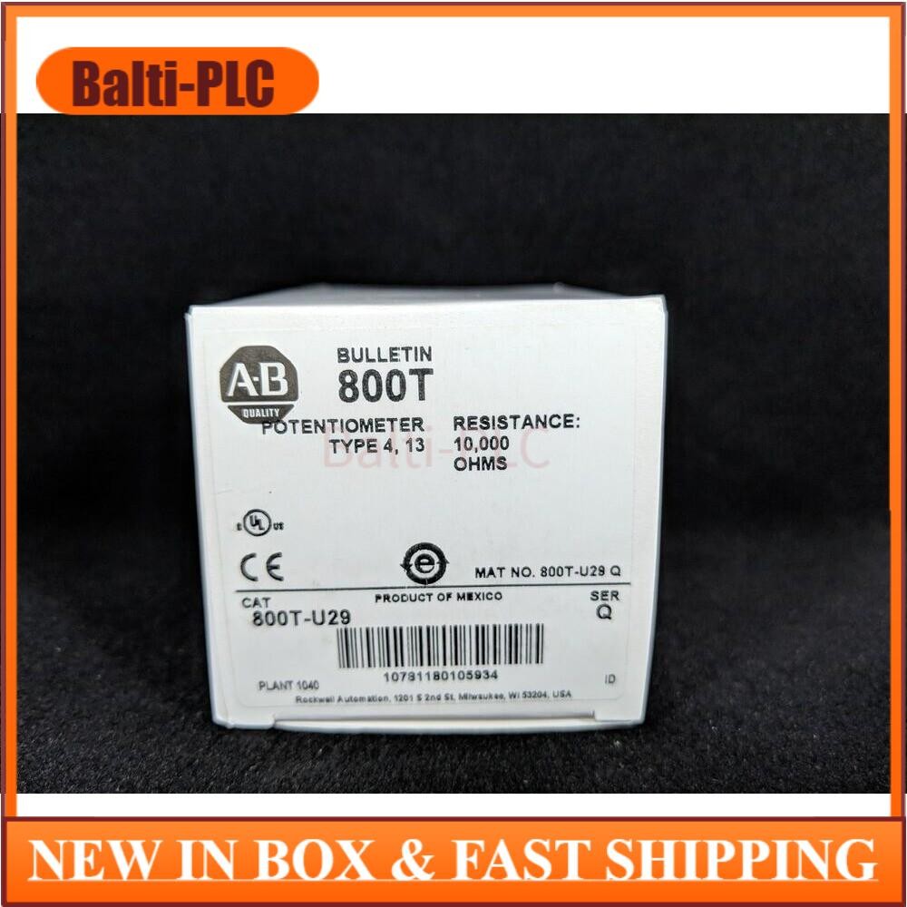 NEW ALLEN BRADLEY 800T-U29 Potentiometer Unit 10 Kilohms Resistive Element