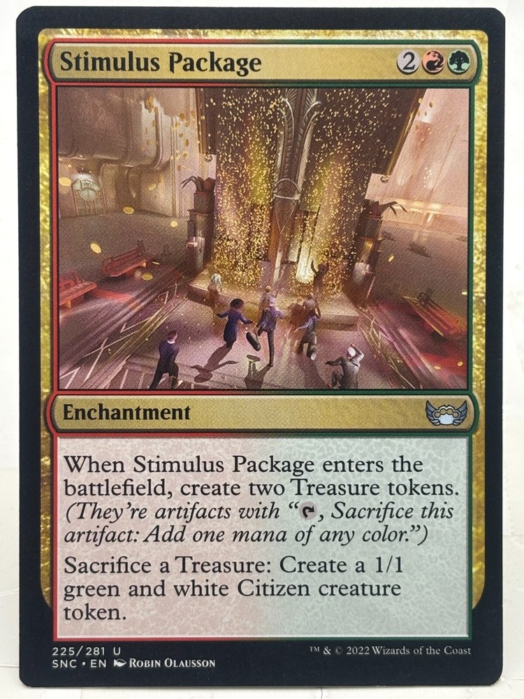Stimulus Package NM* Streets Of New Capenna ENGLISH 225/281 mtg -UnltdCards