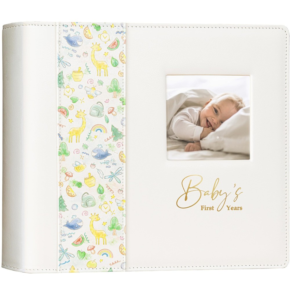 Keepsake Baby Memory Book for Boys & Girls – Timeless Leather Milestone Journal