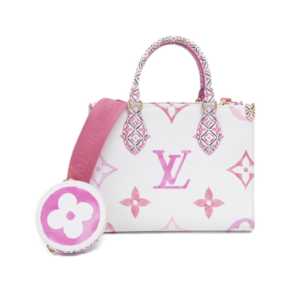 Authentic LOUIS VUITTON Monogram Flower tile (LV by the On the Go PM M22976 B...