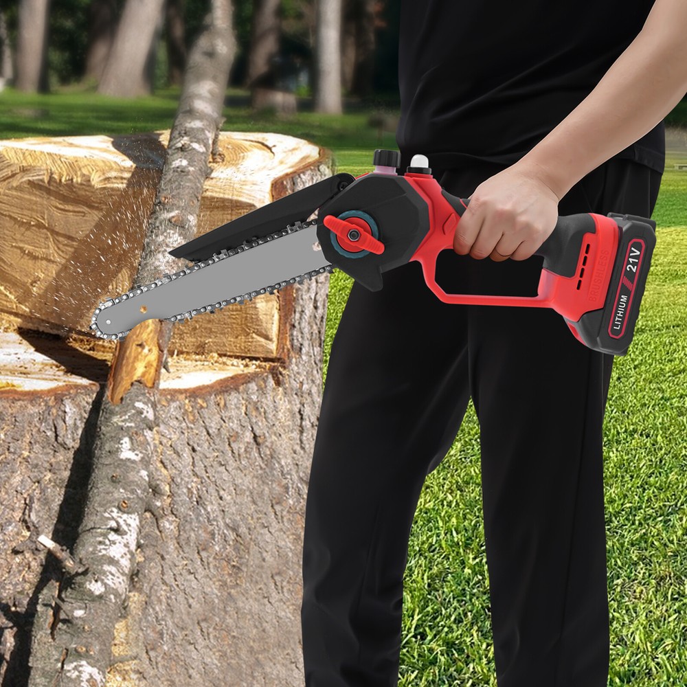 Electric Cordless Chain Saw Small Mini Handheld Chainsaw 1000W Battery Powered
